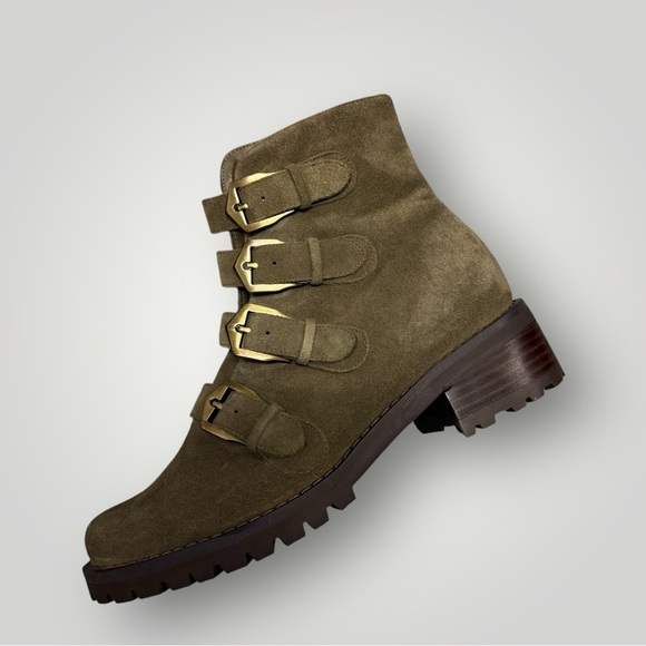 BLONDO Verity Waterproof Boot Suede Olive Green Size 8.5 M B7307 DD332 - Picture 5 of 13